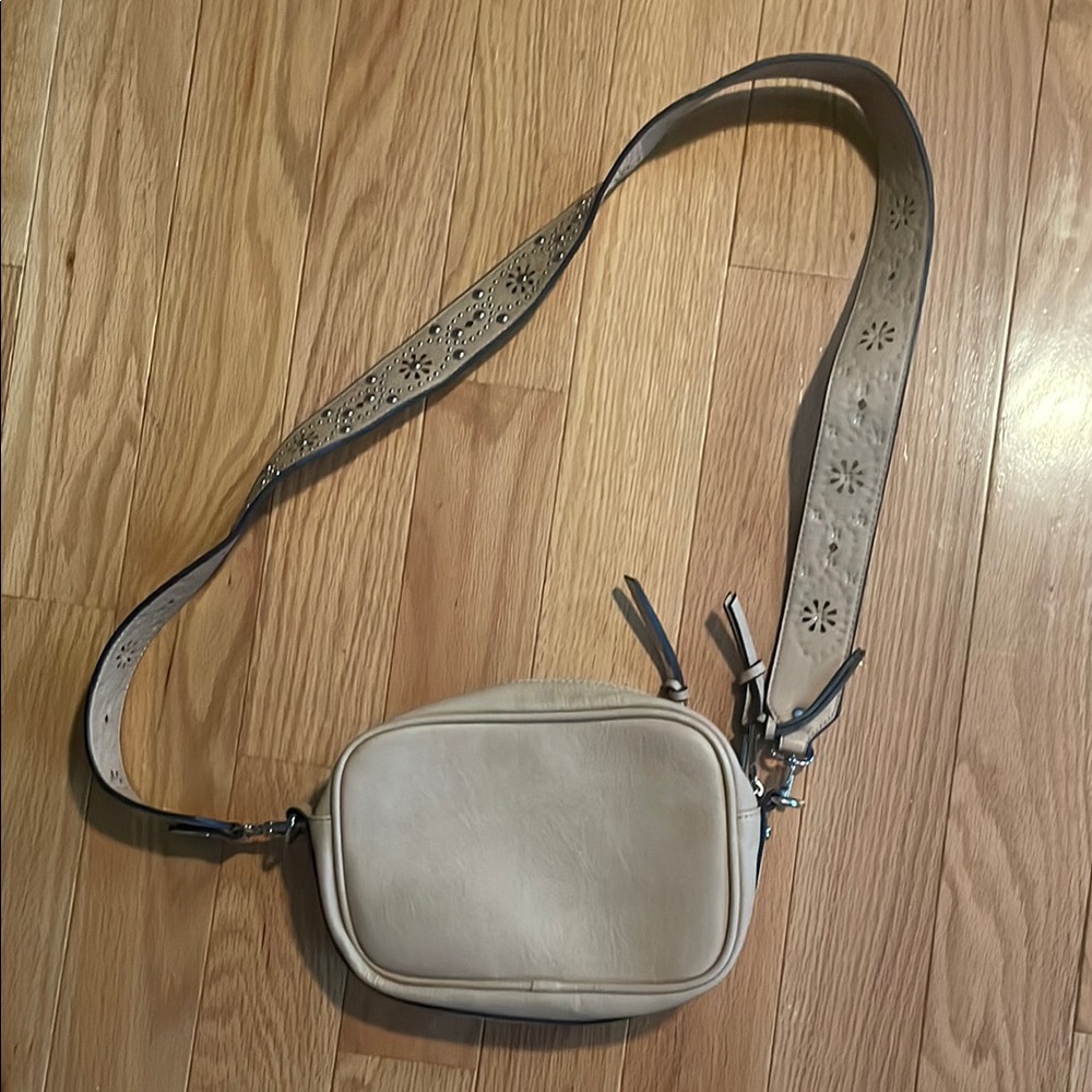 Free People Beige Crossbody Bag
